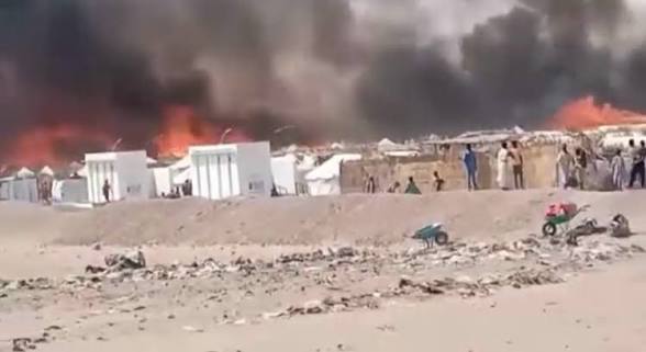 حريق هائل يلتهم عدداً من الخيام في مخيم العفاض للنازحين بالولاية الشمالية 1 images 2026 09 22T101401.374